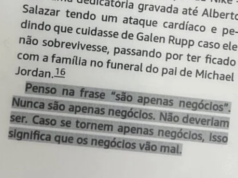 Não são “apenas negócios” trecho a marca da vitoria